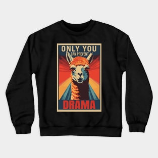 Only You Can Prevent Drama Graphic Crewneck Sweatshirt